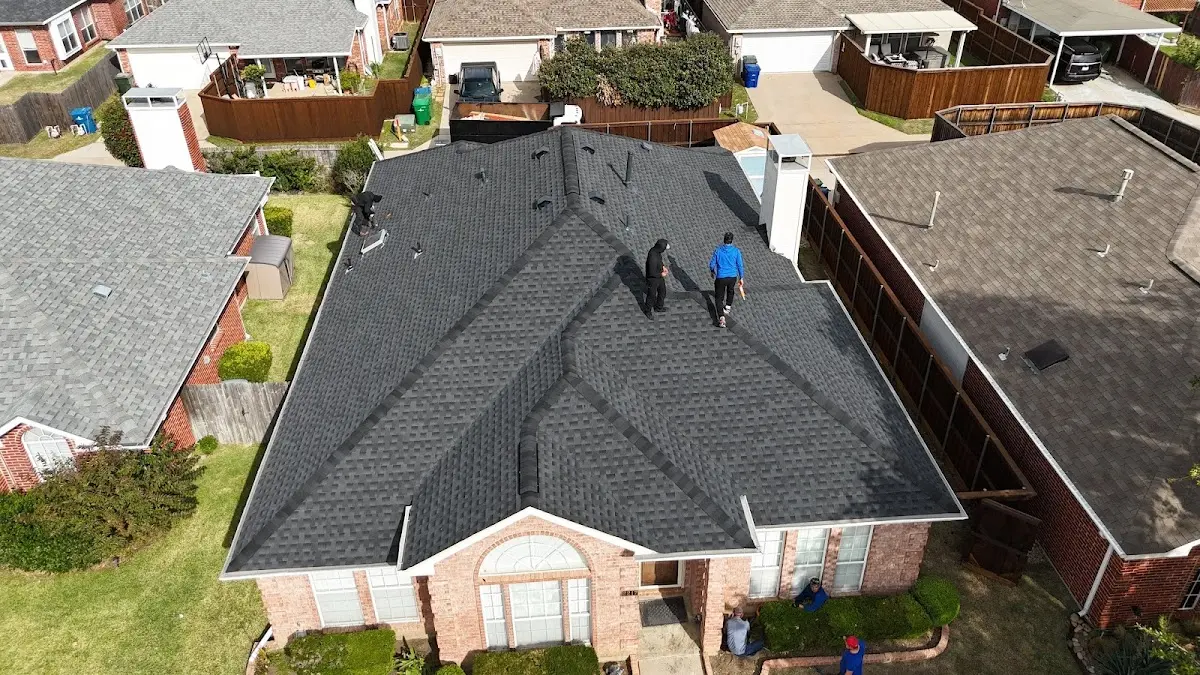 Slate & Tile Roof Repair work in progress on a Oakmont property